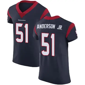 ＃51 Men's Will Anderson Jr. Navy Blue Elite Houston Texans Team Color Vapor Untouchable Jersey