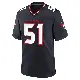 ＃51 Men's Will Anderson Jr. Navy Game Houston Texans Team Jersey