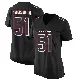 ＃51 Women's Will Anderson Jr. Black Game Houston Texans Fashion Jersey