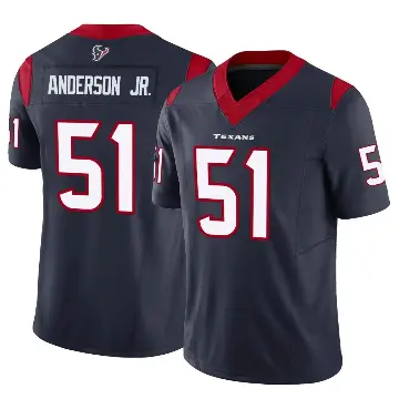 ＃51 Youth Will Anderson Jr. Navy Limited Houston Texans Vapor F.U.S.E. Jersey