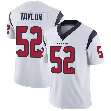 ＃52 Men's Darrell Taylor White Limited Houston Texans Vapor Untouchable Jersey