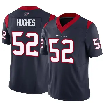 ＃52 Men's Jerry Hughes Navy Limited Houston Texans Vapor F.U.S.E. Jersey