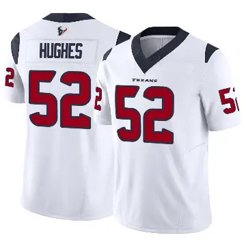 ＃52 Men's Jerry Hughes White Limited Houston Texans Vapor F.U.S.E. Jersey