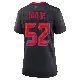 ＃52 Women's Darrell Taylor Navy Game Houston Texans 2nd Alternate Jersey
