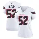 ＃52 Women's Darrell Taylor White Game Houston Texans Jersey
