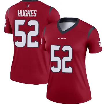 ＃52 Women's Jerry Hughes Red Legend Houston Texans Jersey