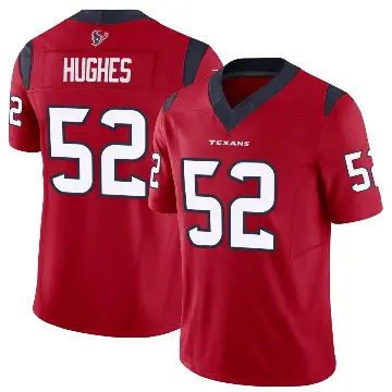 ＃52 Youth Jerry Hughes Red Limited Houston Texans Vapor F.U.S.E. Jersey