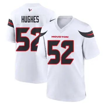 ＃52 Youth Jerry Hughes White Game Houston Texans Jersey