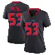 ＃53 Women's Junior Tafuna Navy Game Houston Texans 2nd Alternate Jersey