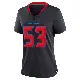 ＃53 Women's Junior Tafuna Navy Game Houston Texans 2nd Alternate Jersey
