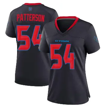 ＃54 Women's Jarrett Patterson Navy Game Houston Texans 2nd Alternate Jersey