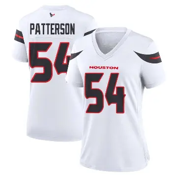 ＃54 Women's Jarrett Patterson White Game Houston Texans Jersey