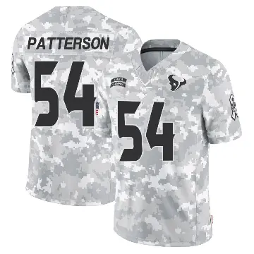 ＃54 Youth Jarrett Patterson Arctic Camo Limited Houston Texans 2024 Salute to Service Jersey