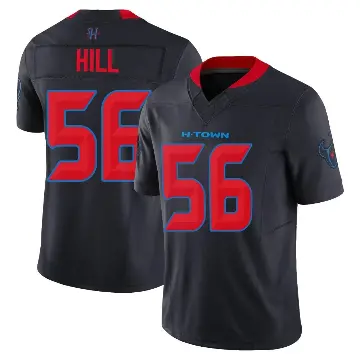 ＃56 Men's Jamal Hill Navy Limited Houston Texans 2nd Alternate Vapor F.U.S.E. Jersey