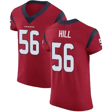 ＃56 Men's Jamal Hill Red Elite Houston Texans Alternate Vapor Untouchable Jersey