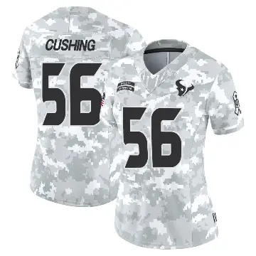 ＃56 Women's Brian Cushing Arctic Camo Limited Houston Texans 2024 Salute to Service Jersey