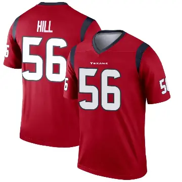 ＃56 Youth Jamal Hill Red Legend Houston Texans Jersey