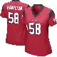 ＃58 Women's Kyonte Hamilton Red Game Houston Texans Alternate Jersey