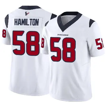 ＃58 Youth Kyonte Hamilton White Limited Houston Texans Vapor F.U.S.E. Jersey