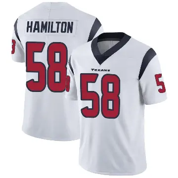 ＃58 Youth Kyonte Hamilton White Limited Houston Texans Vapor Untouchable Jersey