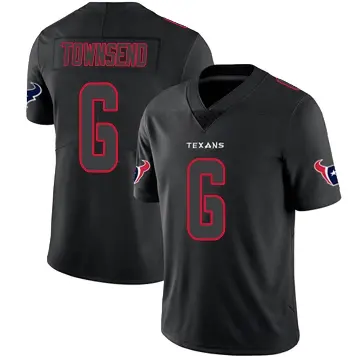 ＃6 Men's Tommy Townsend Black Impact Limited Houston Texans Jersey
