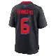 ＃6 Men's Tommy Townsend Navy Game Houston Texans 2nd Alternate Jersey
