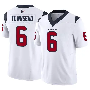 ＃6 Men's Tommy Townsend White Limited Houston Texans Vapor F.U.S.E. Jersey