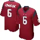 ＃6 Youth Tommy Townsend Red Game Houston Texans Alternate Jersey