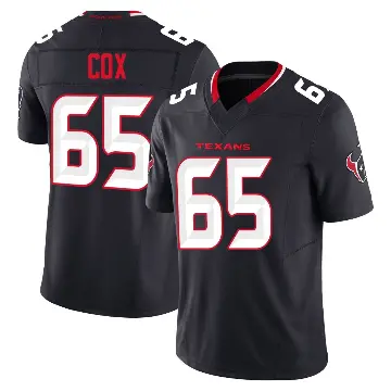 ＃65 Men's Eli Cox Navy Limited Houston Texans Alternate Vapor F.U.S.E. Jersey