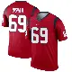 ＃69 Youth Ed Ingram Red Legend Houston Texans Jersey