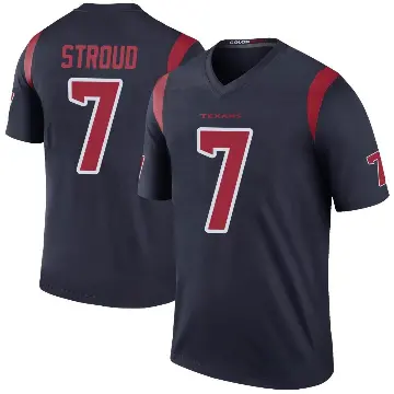 ＃7 Men's C.J. Stroud Navy Legend Houston Texans Color Rush Jersey