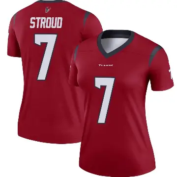 ＃7 Women's C.J. Stroud Red Legend Houston Texans Jersey