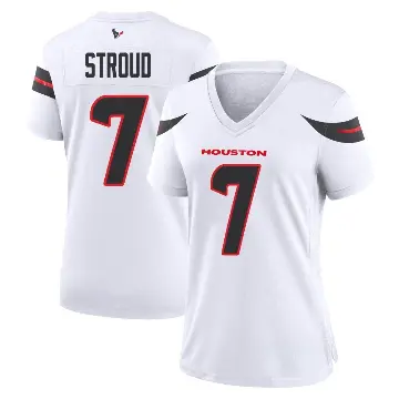 ＃7 Women's C.J. Stroud White Game Houston Texans Jersey