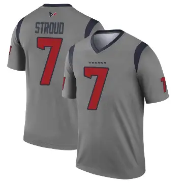 ＃7 Youth C.J. Stroud Gray Legend Houston Texans Inverted Jersey