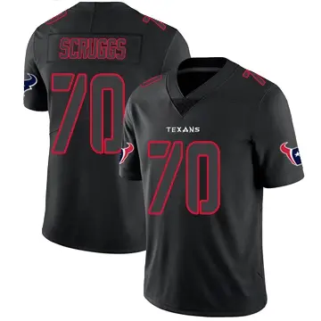 ＃70 Youth Juice Scruggs Black Impact Limited Houston Texans Jersey