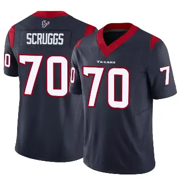 ＃70 Youth Juice Scruggs Navy Limited Houston Texans Vapor F.U.S.E. Jersey