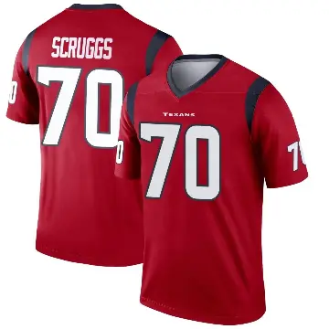 ＃70 Youth Juice Scruggs Red Legend Houston Texans Jersey