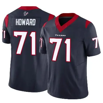 ＃71 Men's Tytus Howard Navy Limited Houston Texans Vapor F.U.S.E. Jersey