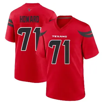 ＃71 Men's Tytus Howard Red Game Houston Texans Alternate Jersey