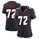 ＃72 Women's Tommy Togiai Navy Game Houston Texans Team Jersey