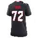 ＃72 Women's Tommy Togiai Navy Game Houston Texans Team Jersey