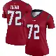 ＃72 Women's Tommy Togiai Red Legend Houston Texans Jersey