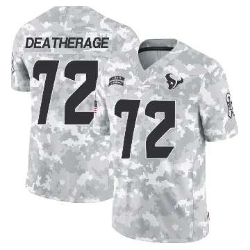 ＃72 Youth Dylan Deatherage Arctic Camo Limited Houston Texans 2024 Salute to Service Jersey
