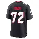 ＃72 Youth Tommy Togiai Navy Game Houston Texans Team Jersey