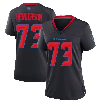 ＃73 Women's LaDarius Henderson Navy Game Houston Texans 2nd Alternate Jersey