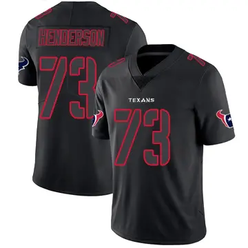 ＃73 Youth LaDarius Henderson Black Impact Limited Houston Texans Jersey