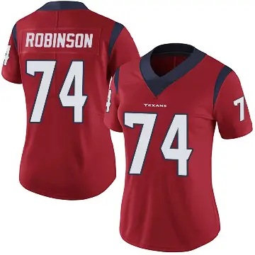 ＃74 Women's Cam Robinson Red Limited Houston Texans Alternate Vapor Untouchable Jersey
