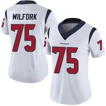 ＃75 Women's Vince Wilfork White Limited Houston Texans Vapor Untouchable Jersey