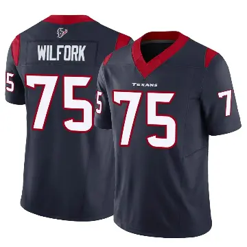 ＃75 Youth Vince Wilfork Navy Limited Houston Texans Vapor F.U.S.E. Jersey