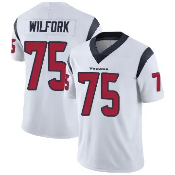 ＃75 Youth Vince Wilfork White Limited Houston Texans Vapor Untouchable Jersey
